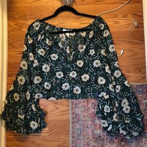 Float floral crop top